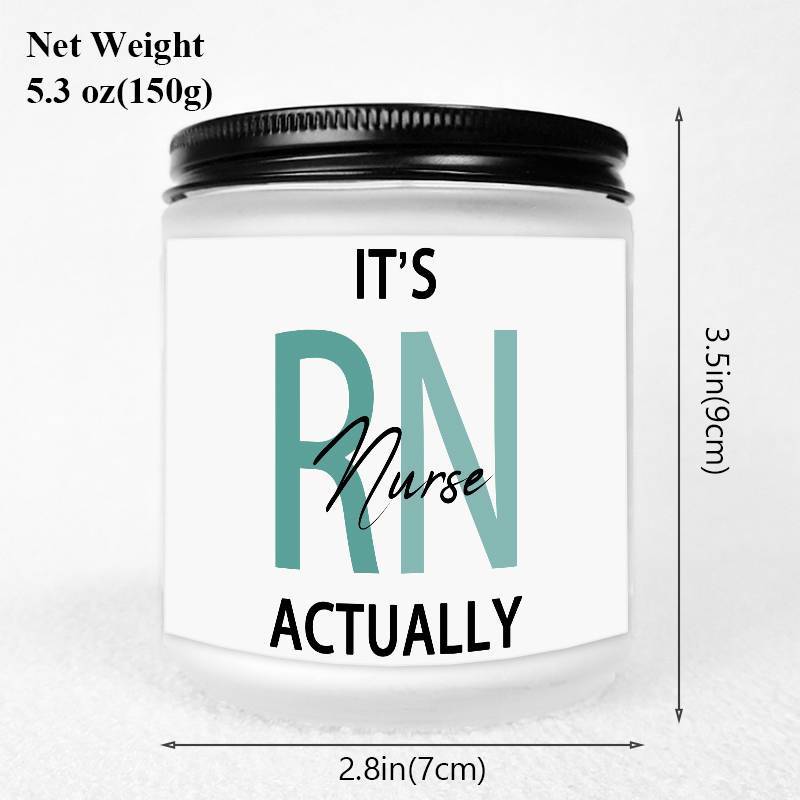 1pc Lavender Scented Candle 5.3oz Soybean Wax Best Nurse Ever Gifts Idea for Women Men RN Friend Nursing Supervisor Bestie Guy Cowoker Him Her on Practitioner School Nurse Graduation Thank You Appreciation Birthday Christmas