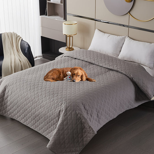 1pc Waterproof Dog Bed Cover, Non-Slip Comfortable Washable And Reusable Pet Mat Blanket For Bed - Protects From Urine And Insulates Against Cold