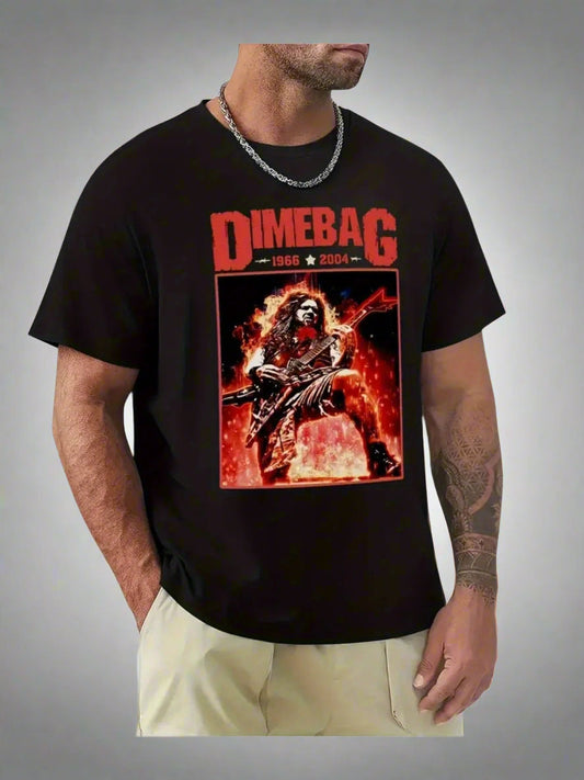 Unleash Your Inner Rockstar with the Dimebag Darrell Graphic T-Shirt – A Tribute to Legends! - Premium T-Shirt from Lizard Vigilante - Just $24.99! Shop now at Lizard Vigilante