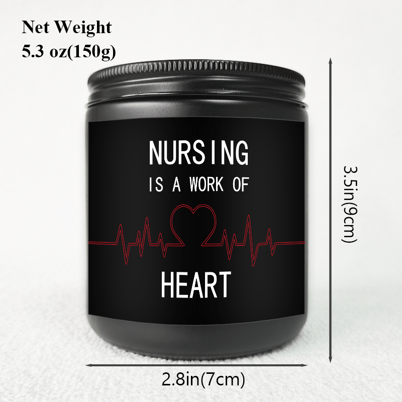 Lavender Scented Candle 5.3oz - Perfect Appreciation Gift for Nurses, Nursing Students, and Paramedics on Nurses' Day, Birthday, Graduation, or Thanksgiving - Unique and Meaningful Present, Women Men, Labor And Delivery, Nurs