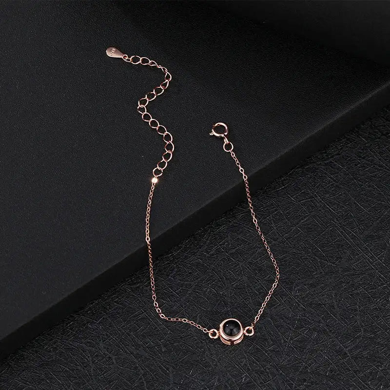 S925 Silver Language Projection Bracelet