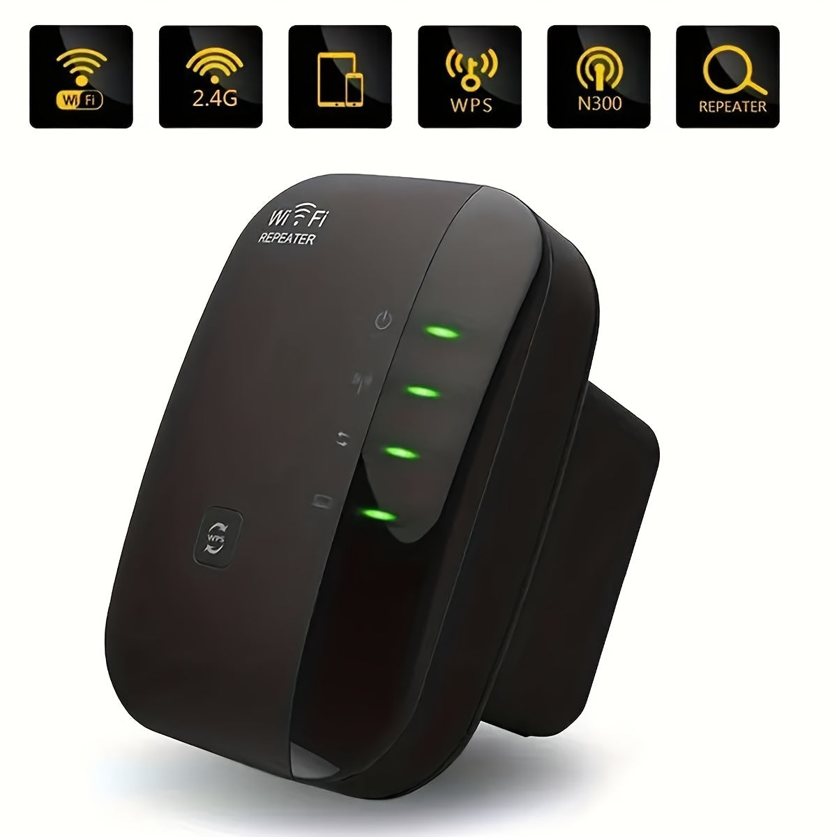 Long Range WiFi Booster Repeater - Wireless Signal Amplifier for Whole Home Coverage with Ethernet Port and Stable Internet Connection - Premium  from Lizard Vigilante - Just $11.99! Shop now at Lizard Vigilante