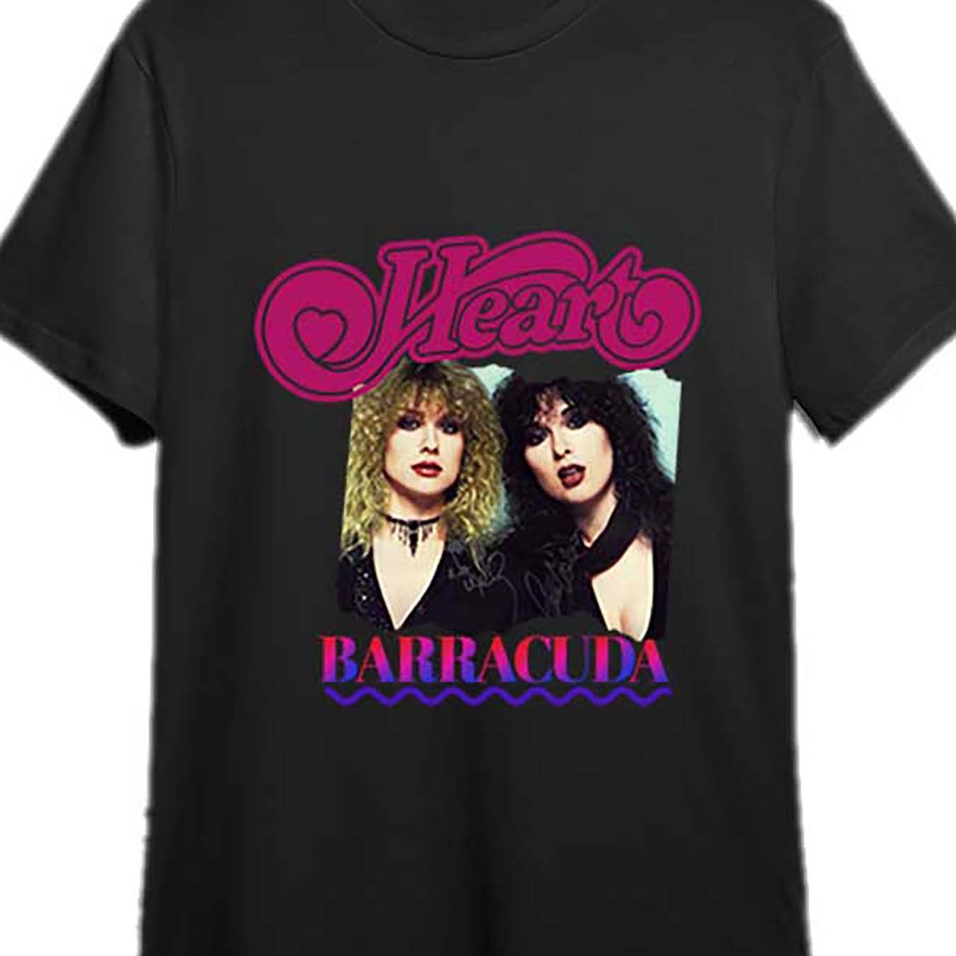 Classic Rock Band Heart T-Shirt - Retro 80's Gift - Premium T-shirt from Lizard Vigilante - Just $26.99! Shop now at Lizard Vigilante