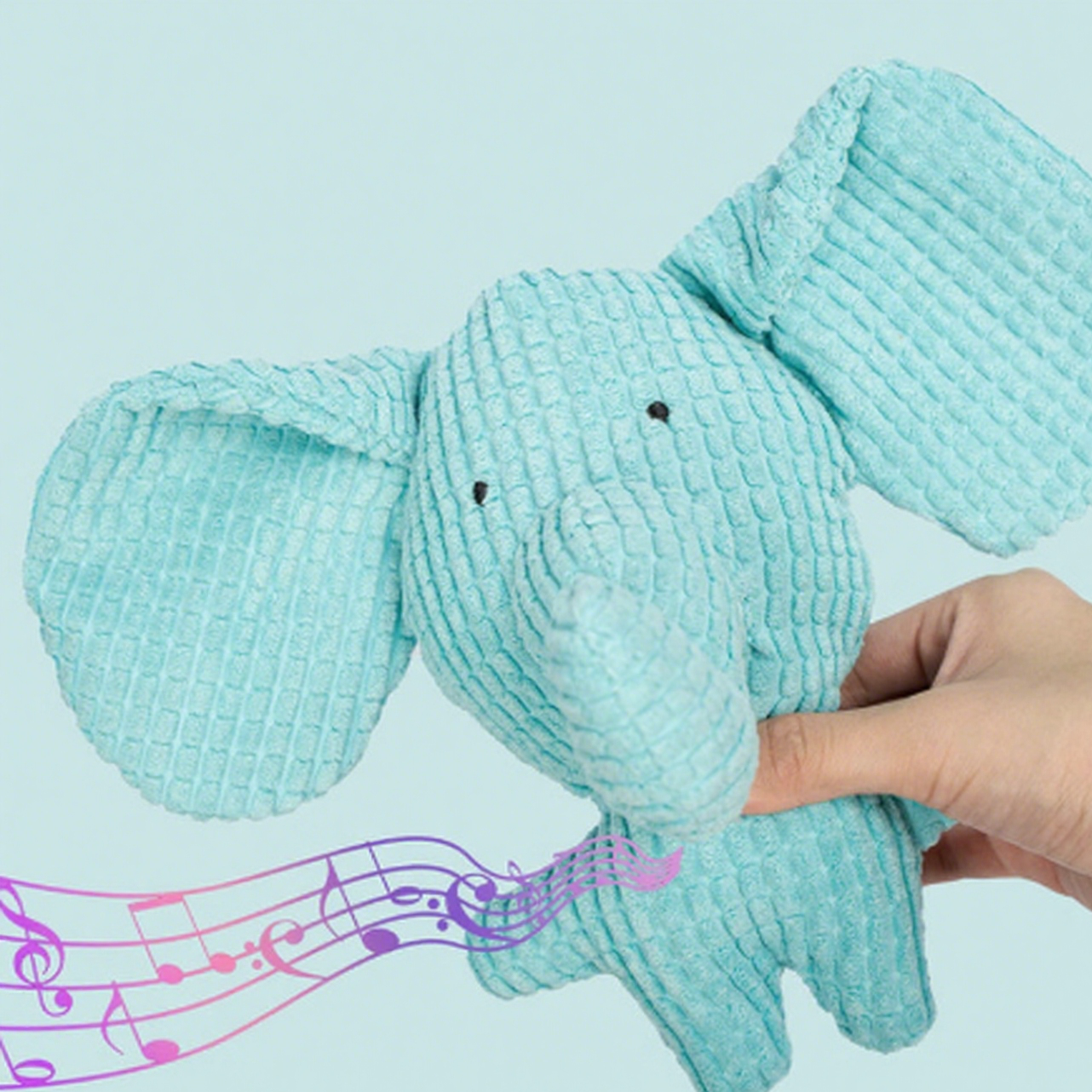 Milou & Lumi Pet Plush Squeaky Toy - Elephant
