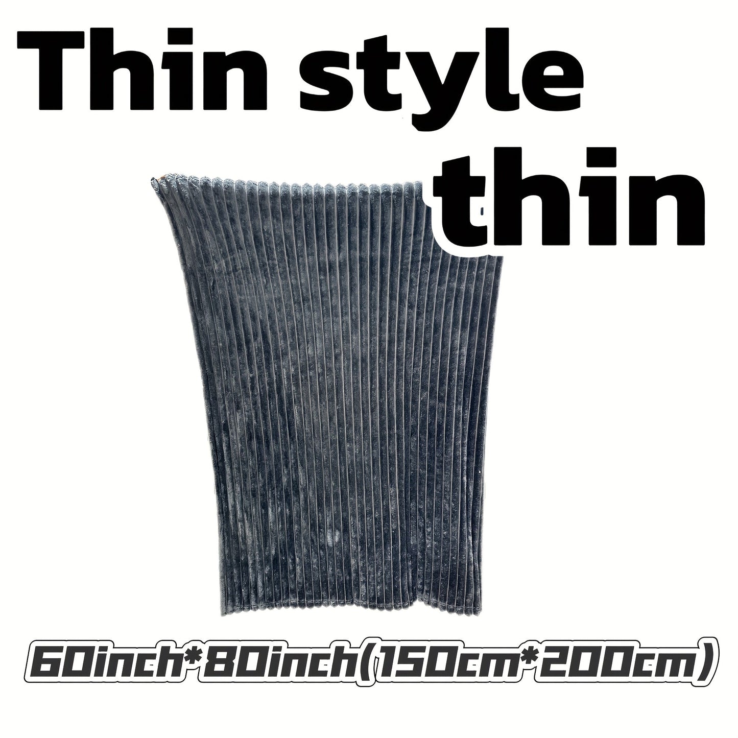 1pc Cozy Double-Sided 3D Rabbit Hair Blanket - Soft, Warm, and Fuzzy for Snuggling Up - Perfect for Office, Outdoor Camping, Sofa, and Gift Giving