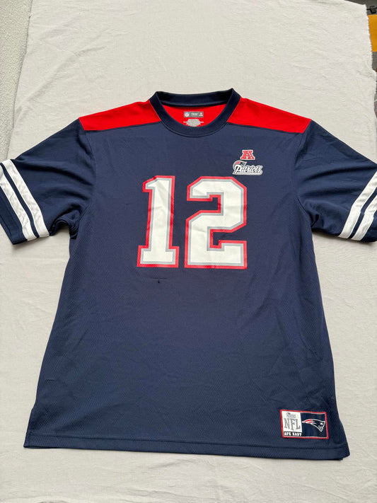 Tom Brady NFL Patriots Football Jersey #12 AFC East XL