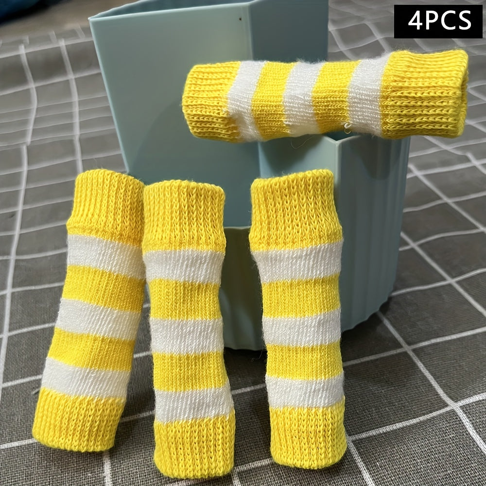 [2 Sets Elbow Support Guards] Pet Dog Elbow Guards, a Set of 2 Front Leg And 2 Hind Leg Protectors, Elbow Support Wraps, Leg Support Wraps, Breathable Elastic Knitted Protective Socks for Pets, 4pcs Pet Leg Socks.