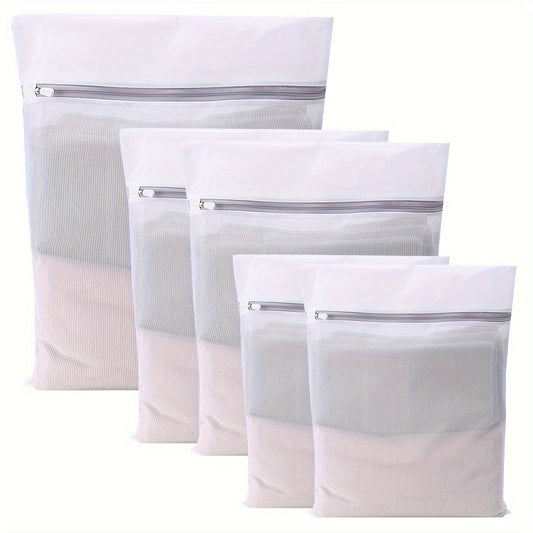 1/2/3/5pcs Delicate Laundry Bag - Protects Underwear, Bras, Socks, and Clothing in Washing Machine - Travel Storage Bag Included