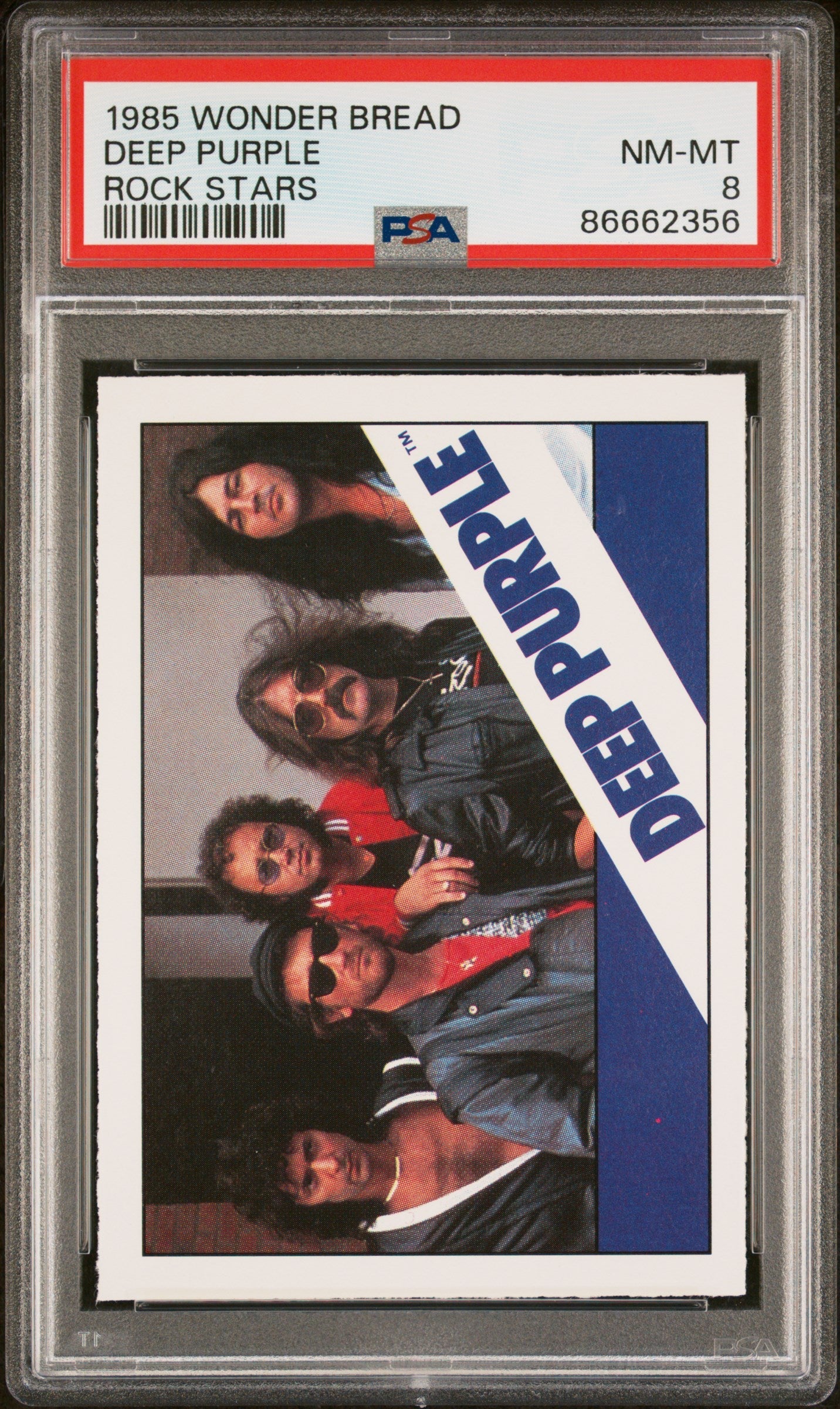 1985 WONDER BREAD ROCK STARS DEEP PURPLE ROCK STARS # - PSA 8