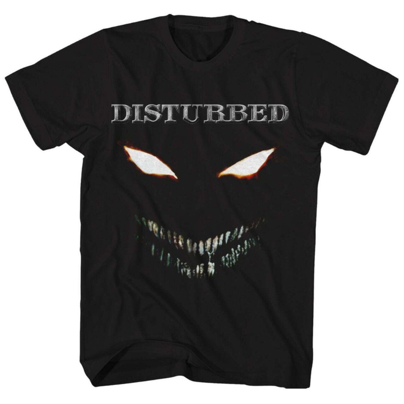 "Disturbed Face" Men's Rock Concert T-Shirt – 100% Cotton Casual Crew Neck Tee for True Rock Fans - Premium T-Shirt from Lizard Vigilante - Just $24.99! Shop now at Lizard Vigilante