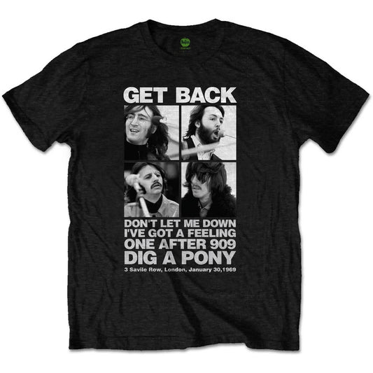 The Beatles Get Back T-shirt 3 Savile Row London 1969 Tee
