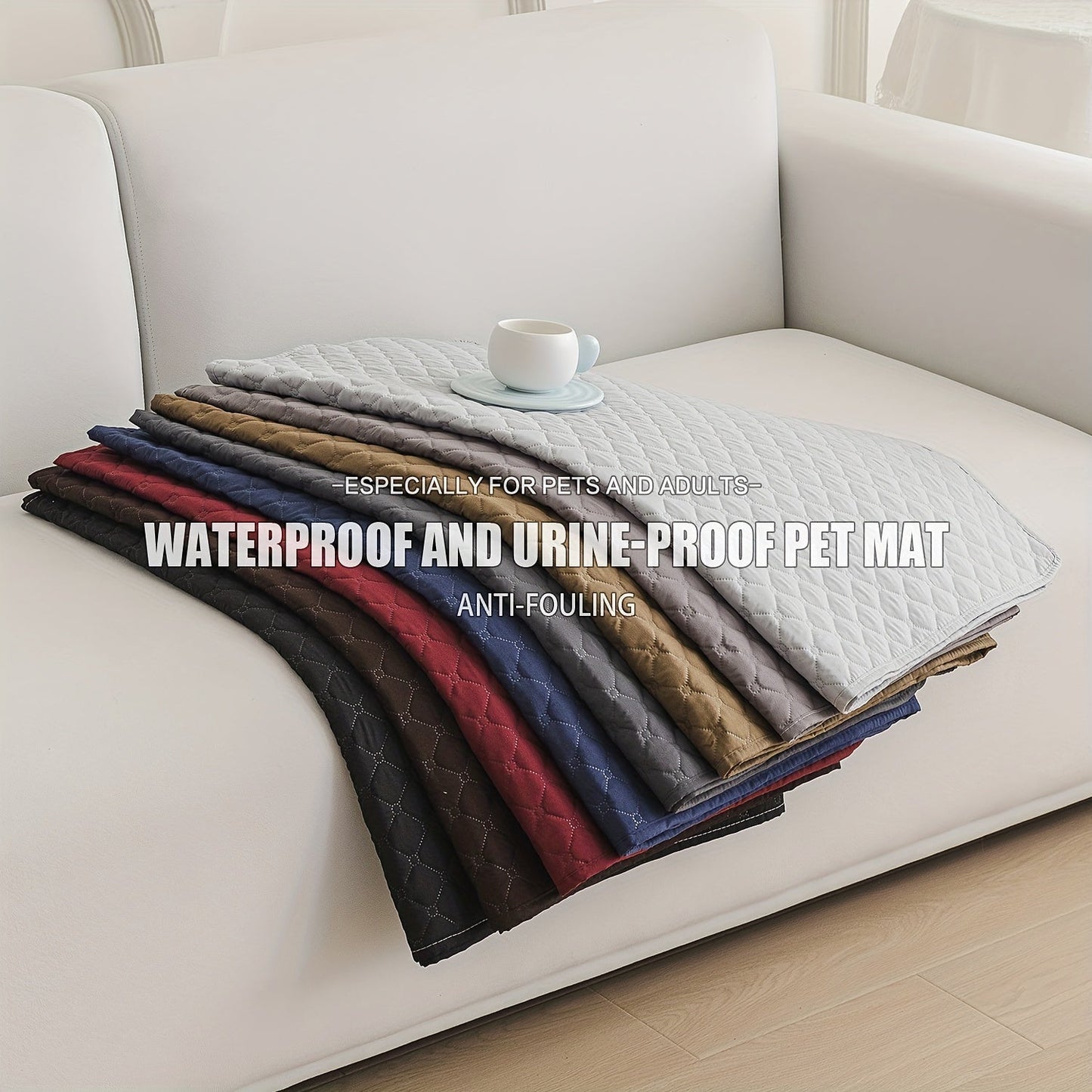 Waterproof non-slip pet mattress, pet blanket, pet furniture mattress, pet sofa waterproof cushion