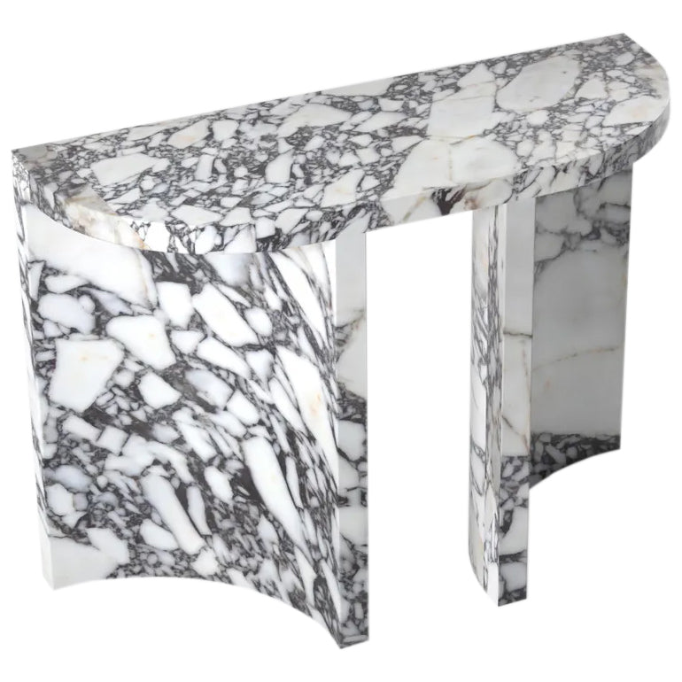 Calacatta Viola Marble Designer Arched Legs Console Polished