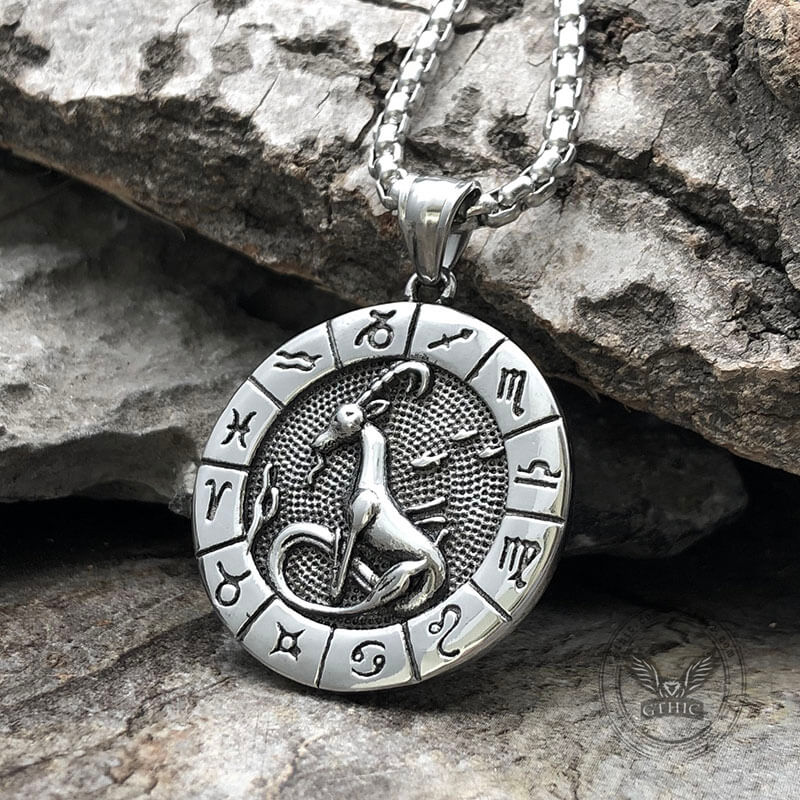 Capricorn Stainless Steel Pendant