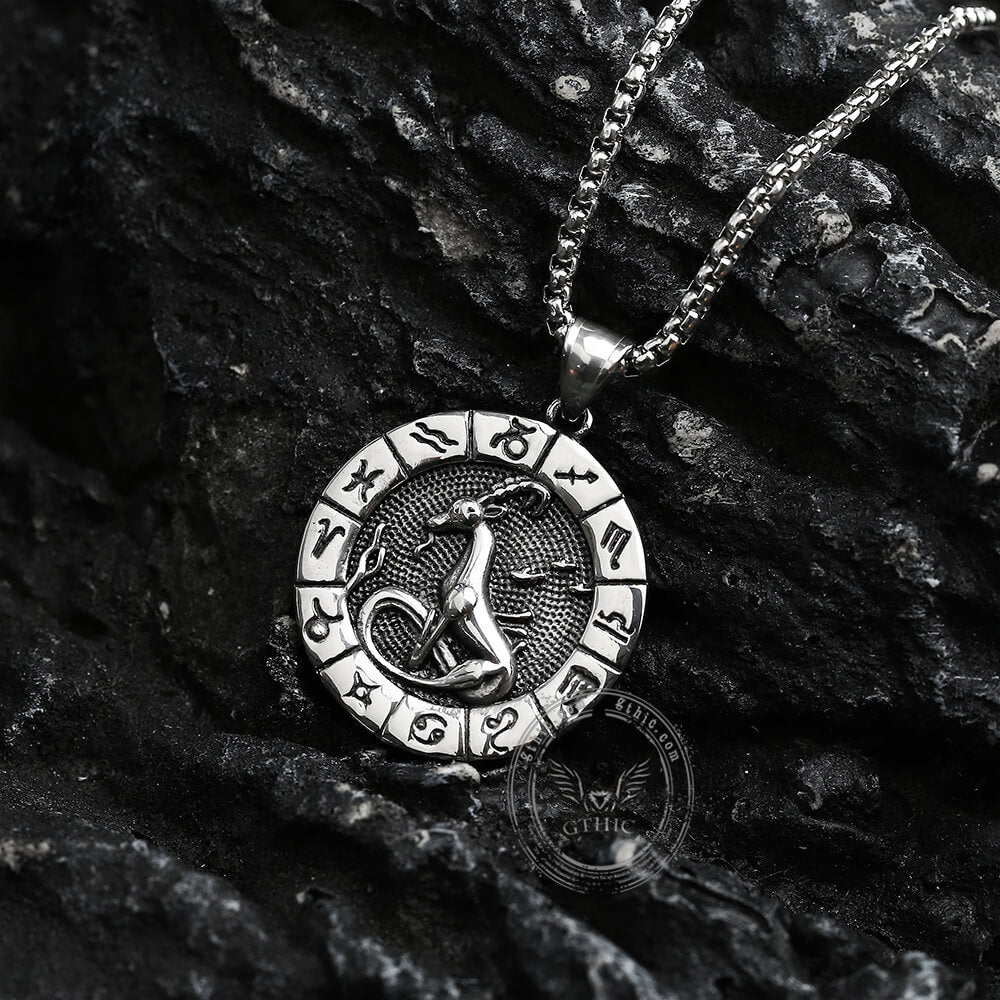 Capricorn Stainless Steel Pendant