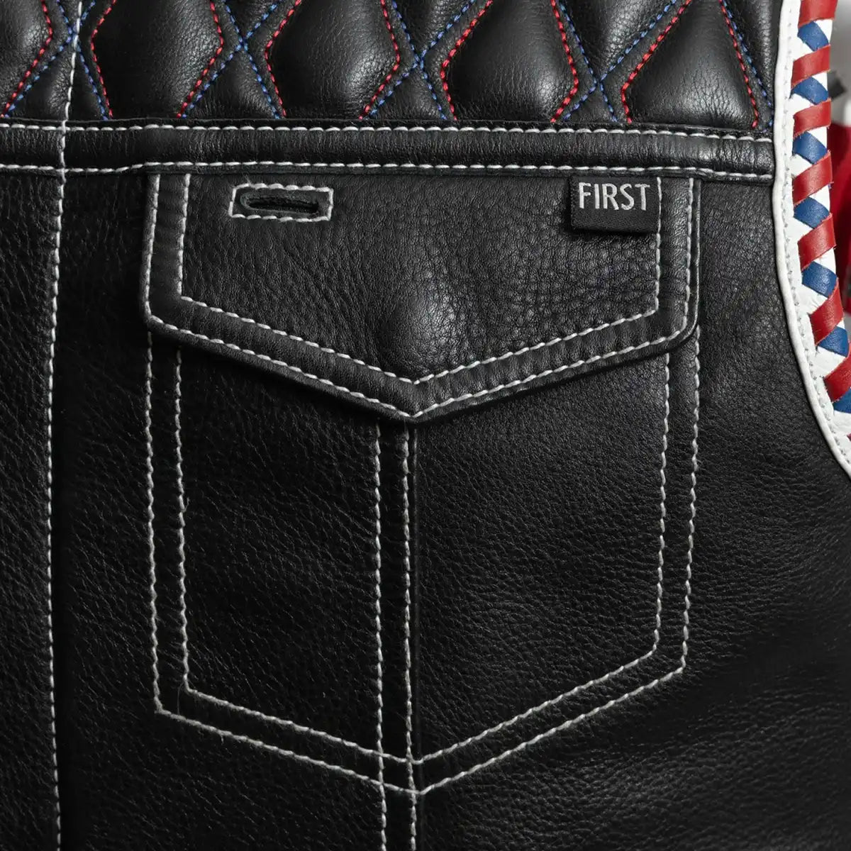 Captain Men's Motorcycle Leather Vest