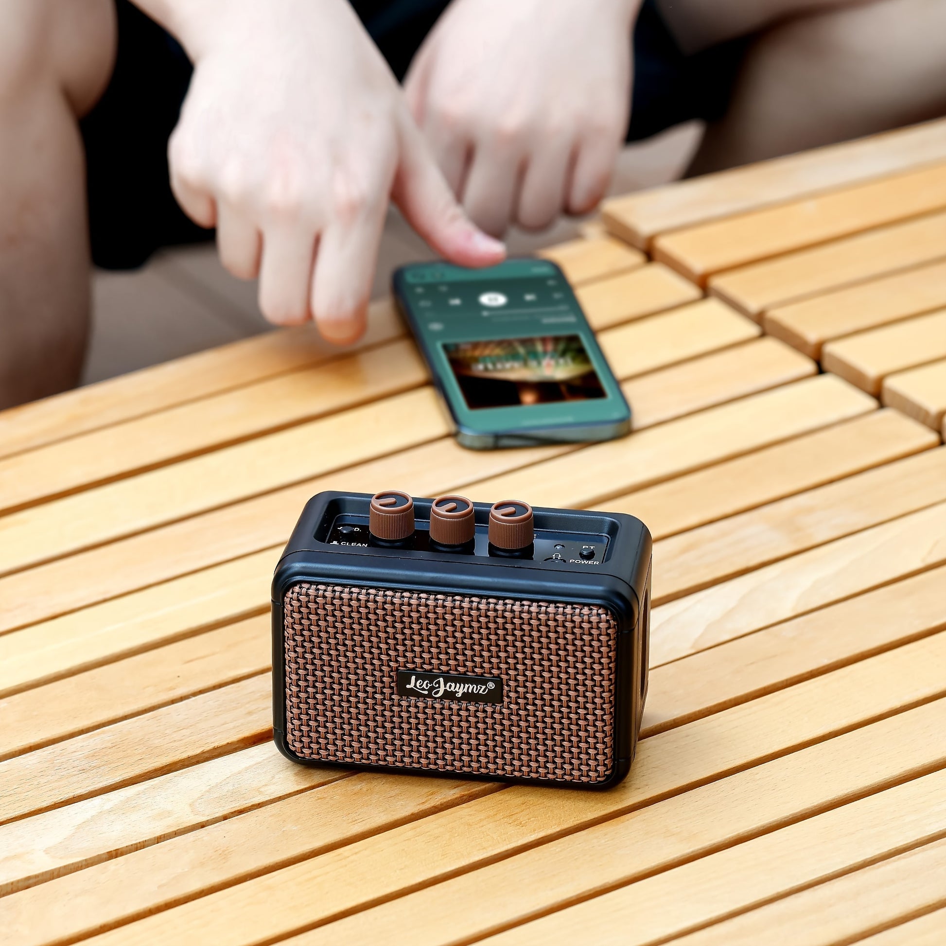 Leo Jaymz Electric Guitar Mini Amplifier - Portable 5W Practice Amp with Bluetooth Dual Speakers - Premium guitar amplifier from Lizard Vigilante - Just $42.99! Shop now at Lizard Vigilante