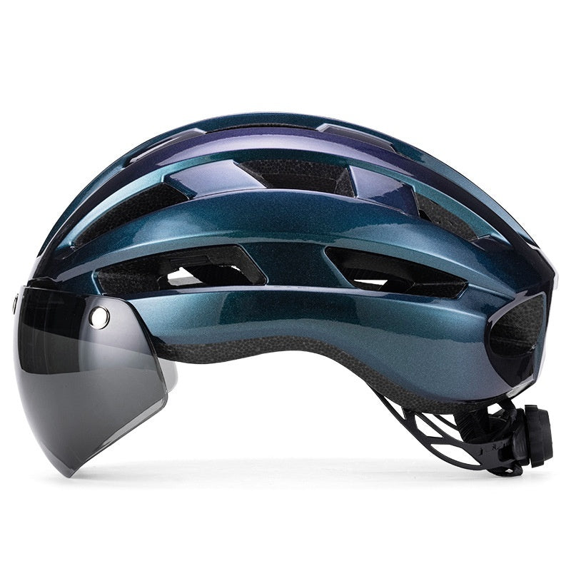 Magnetic Suction Goggles Unisex Mountain Highway Color Changing Cycling Bicycle Helmet