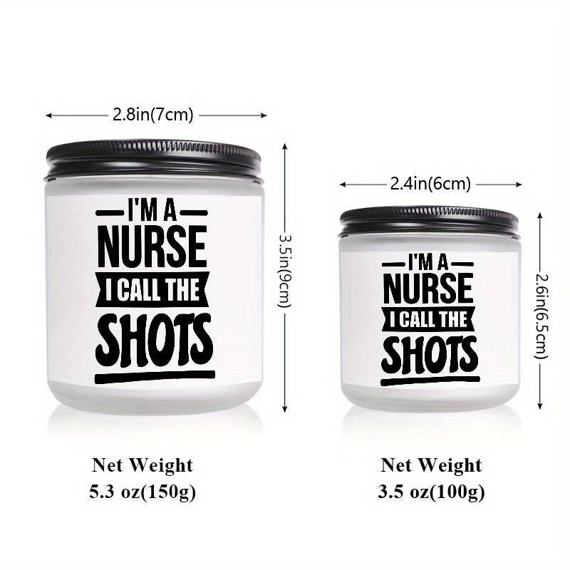 1pc Lavender Scented Candle 5.3Oz Soybean Wax Best Nurse Ever Gifts Idea for Women Men RN Friend Nursing Supervisor Bestie Guy Cowoker Him Her on Practitioner School Nurse Graduation Thank You Appreciation Birthday Christmas