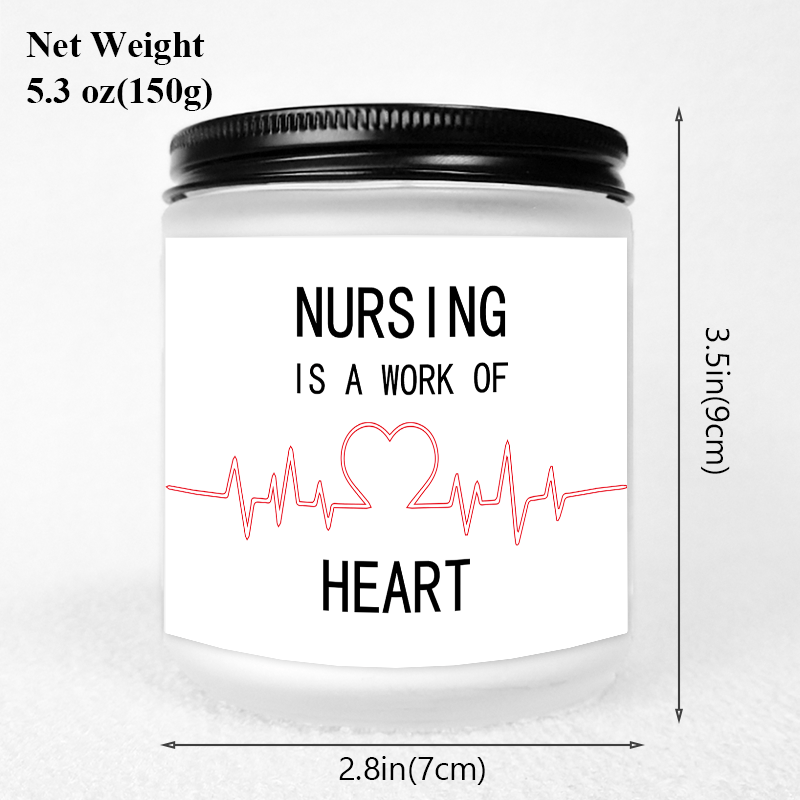 Lavender Scented Candle 5.3oz - Perfect Appreciation Gift for Nurses, Nursing Students, and Paramedics on Nurses' Day, Birthday, Graduation, or Thanksgiving - Unique and Meaningful Present, Women Men, Labor And Delivery, Nurs