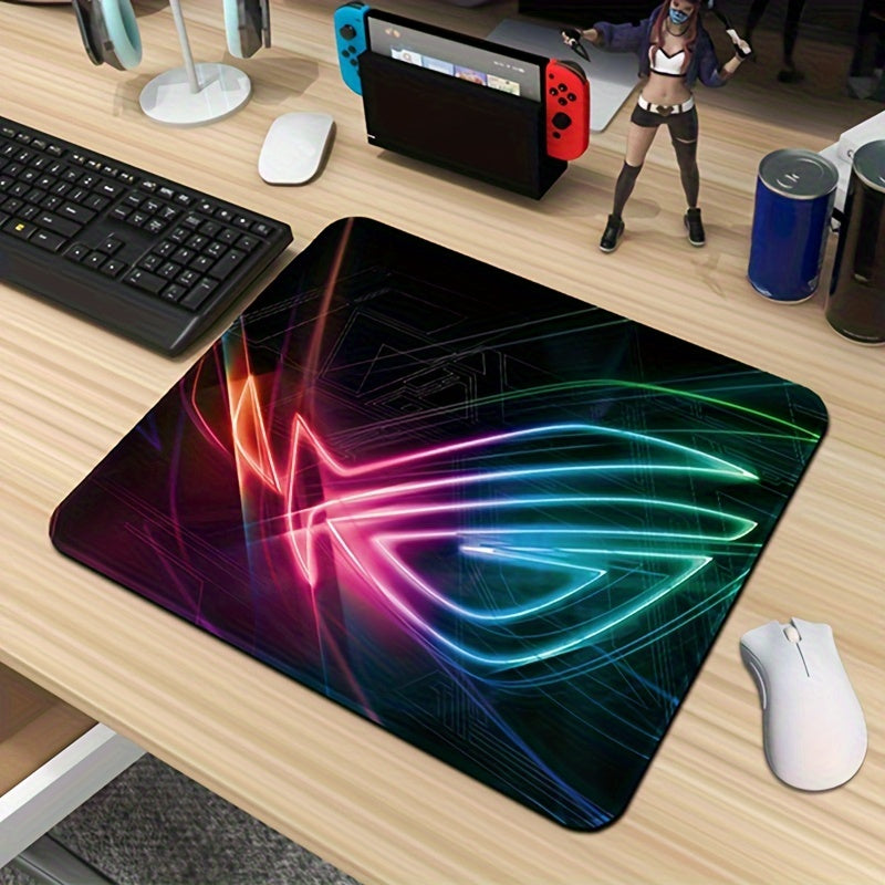 1pc 4mm Thick Gaming Mouse Pad With Locking Edge, Ideal For Esports And Office Use