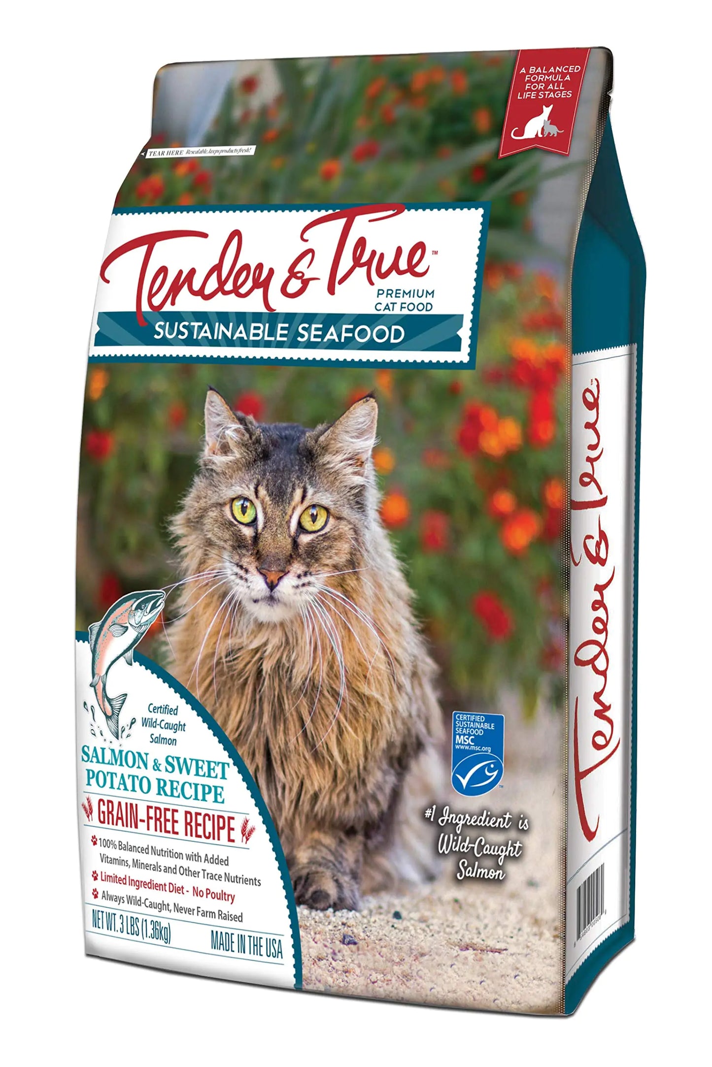 Tender & True Salmon & Sweet Potato Recipe Cat Food 3lb