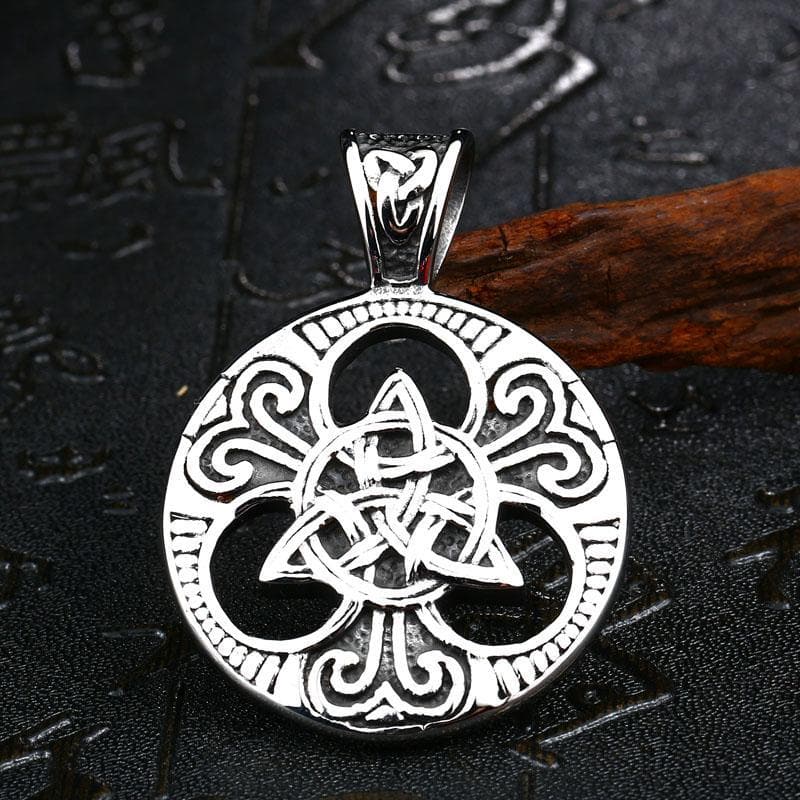 Celtic Triquetra Stainless Steel Pendant Necklace