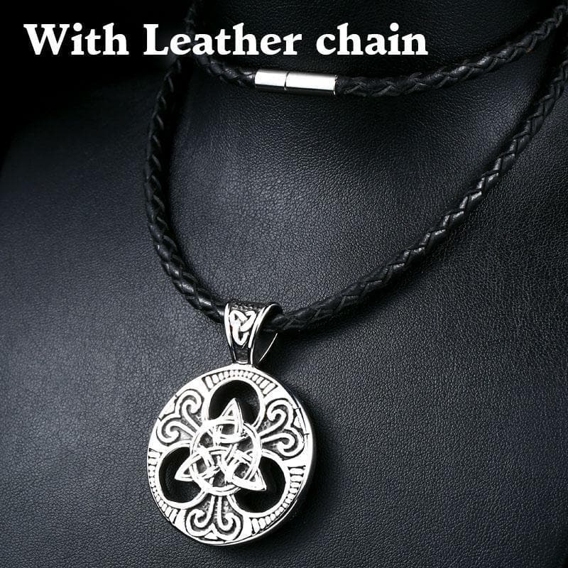 Celtic Triquetra Stainless Steel Pendant Necklace