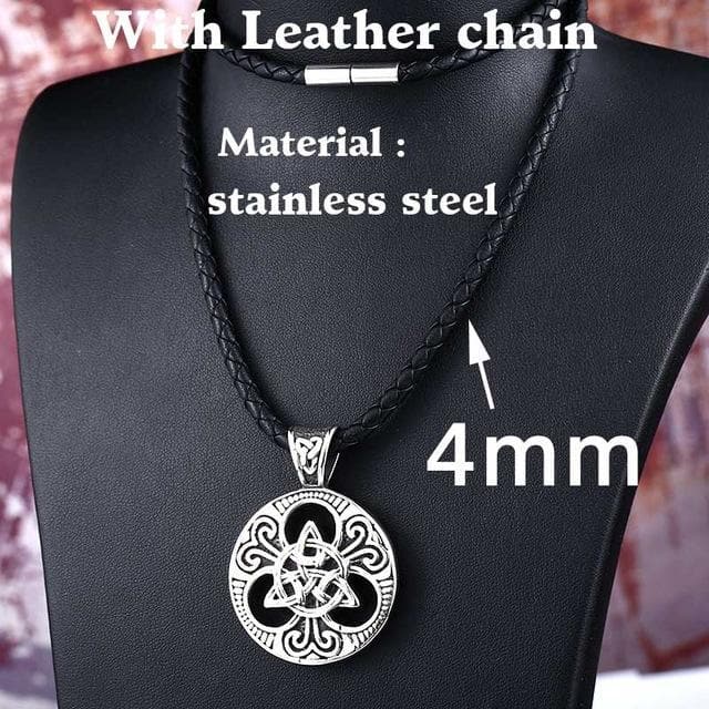 Celtic Triquetra Stainless Steel Pendant Necklace