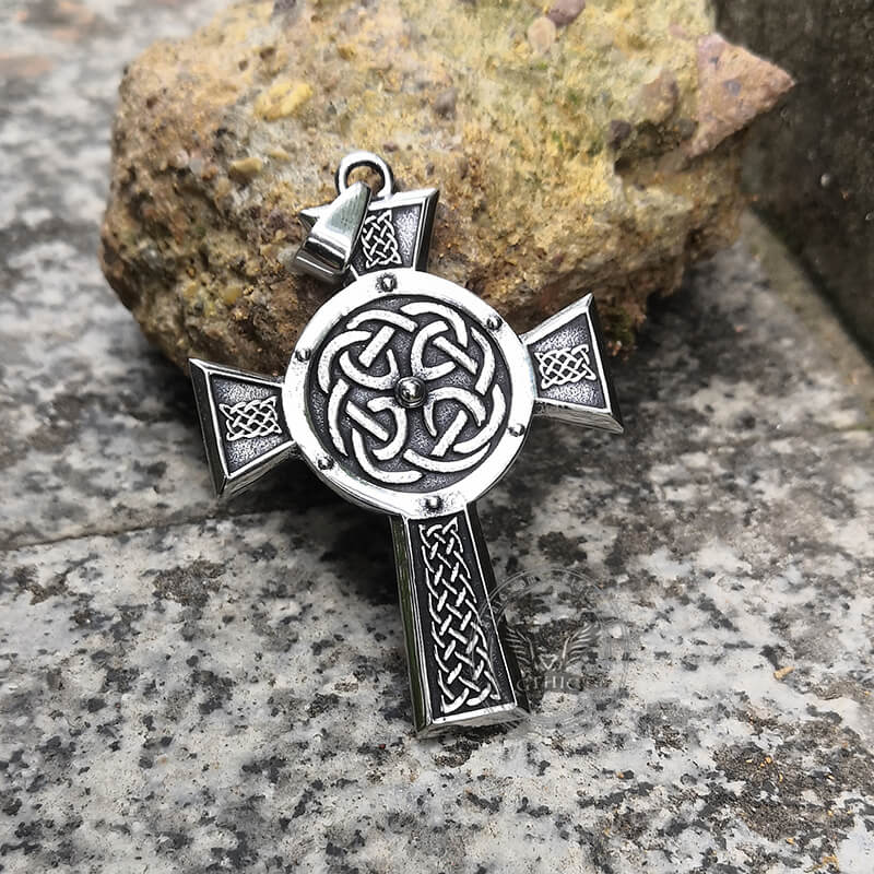 Celtic Cross Knot Stainless Steel Viking Pendant