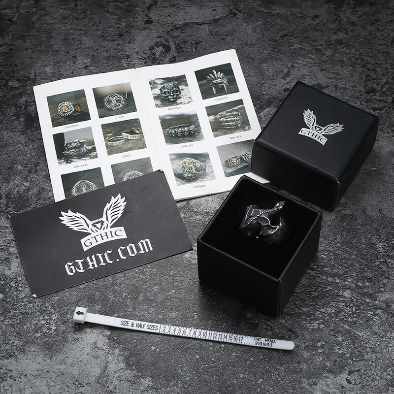 Celtic Flying Dragon Stainless Steel Ring