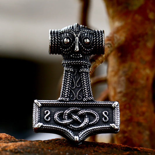 Celtic Knot Thor’s Hammer Stainless Steel Pendant