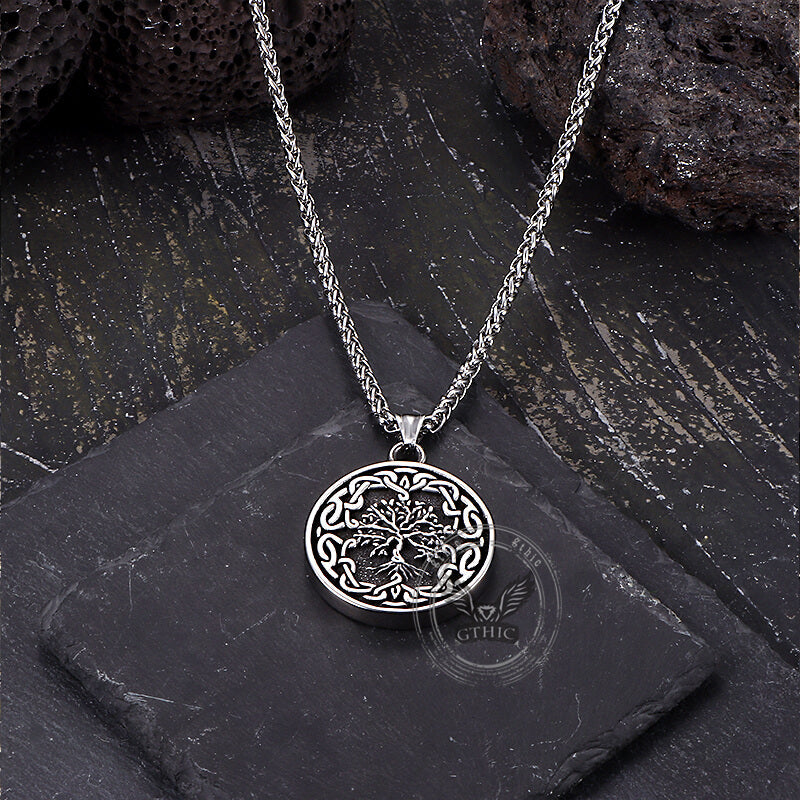 Celtic Knot Tree of Life Stainless Steel Pendant