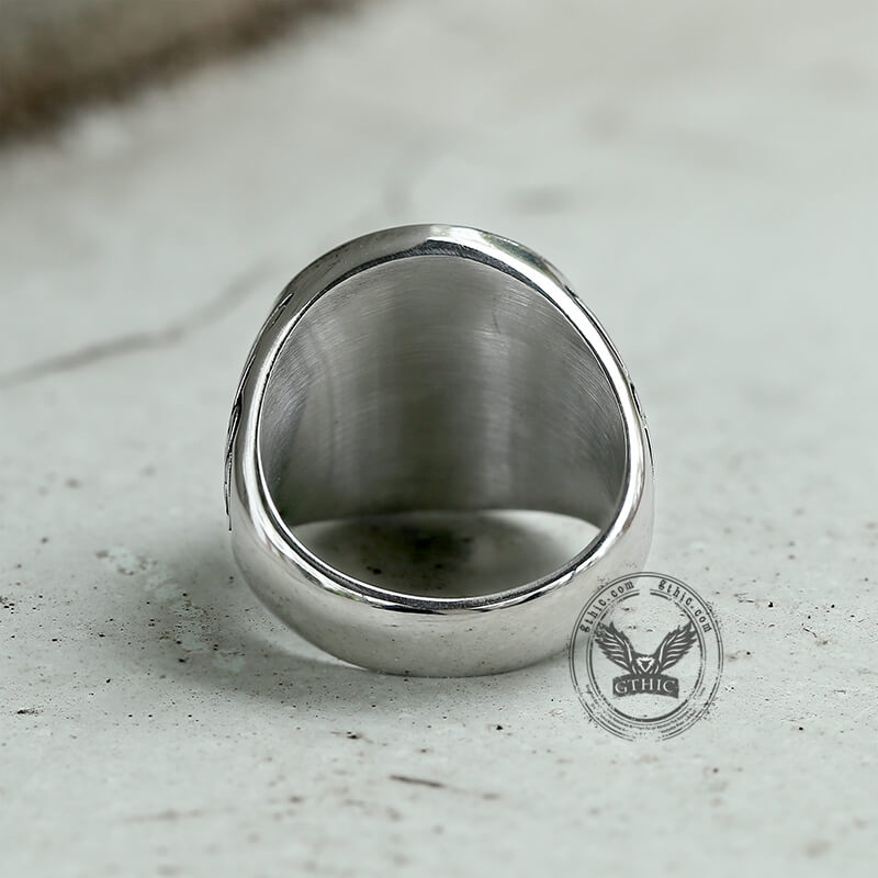 Celtic Knot Tree of Life Stainless Steel Viking Ring