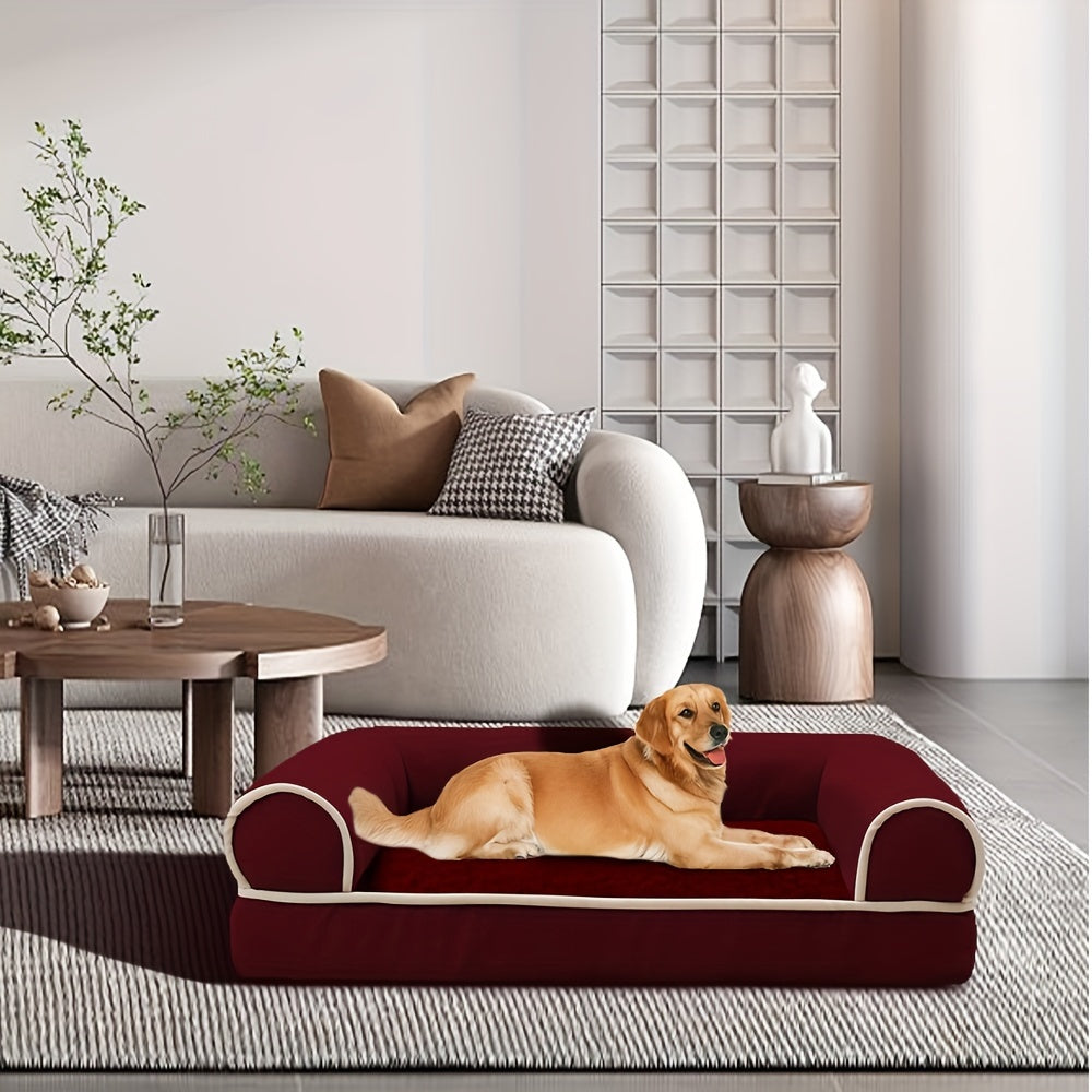 New Dog Sofa Pet Dog Bed Cat Bed Deep Sleep Dog House Square Thickened Warm Dog Mat Small Medium Large Dog House Pet Supplies Breathable Blanket Pet Dog Bed Dog Sofa Dog Bed Dog House Pet Supplies Accessories