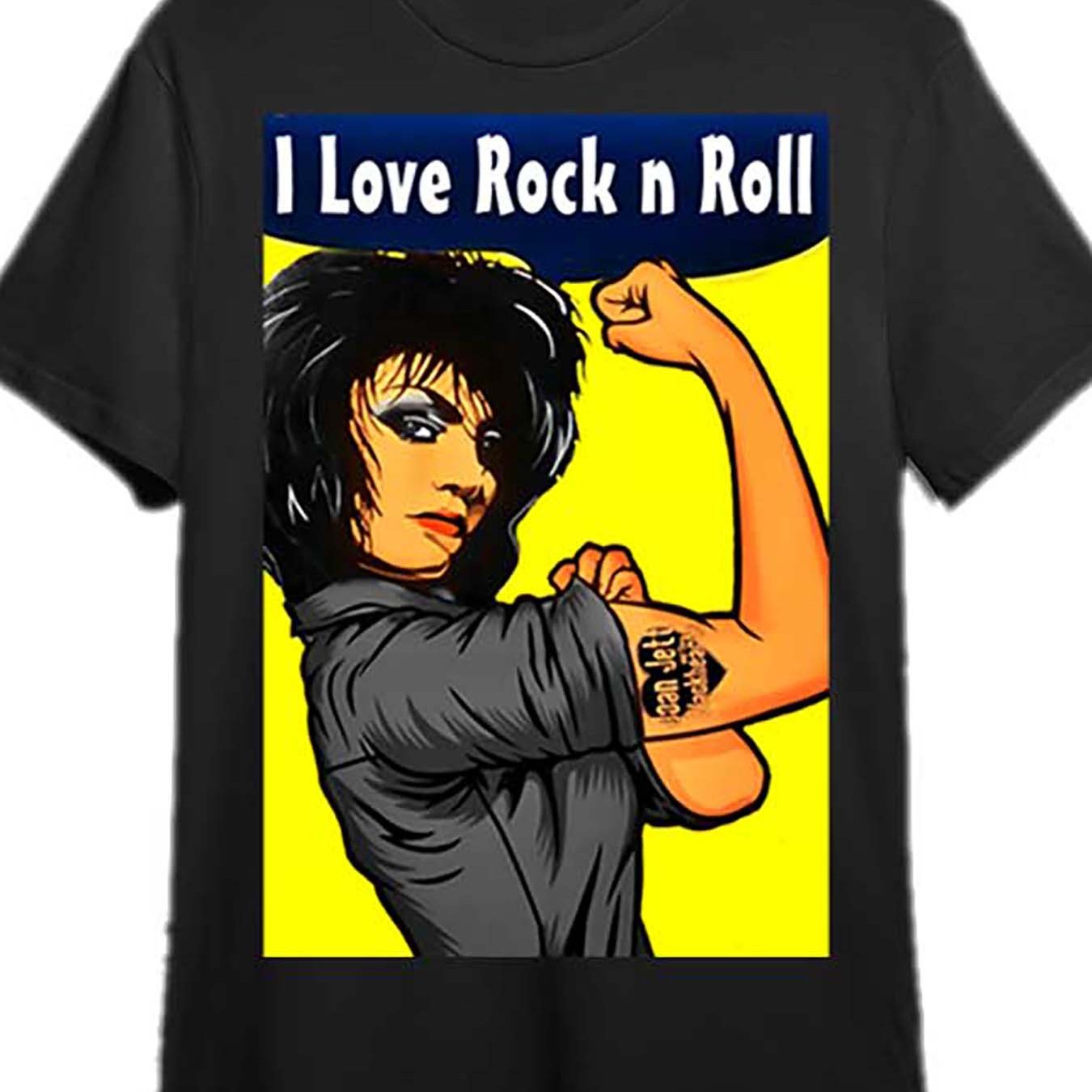 Limited Edition Joan Jett "I Love Rock and Roll" T-Shirt - Fun Men's Graphic Tee - Premium T-Shirt from Lizard Vigilante - Just $27.45! Shop now at Lizard Vigilante