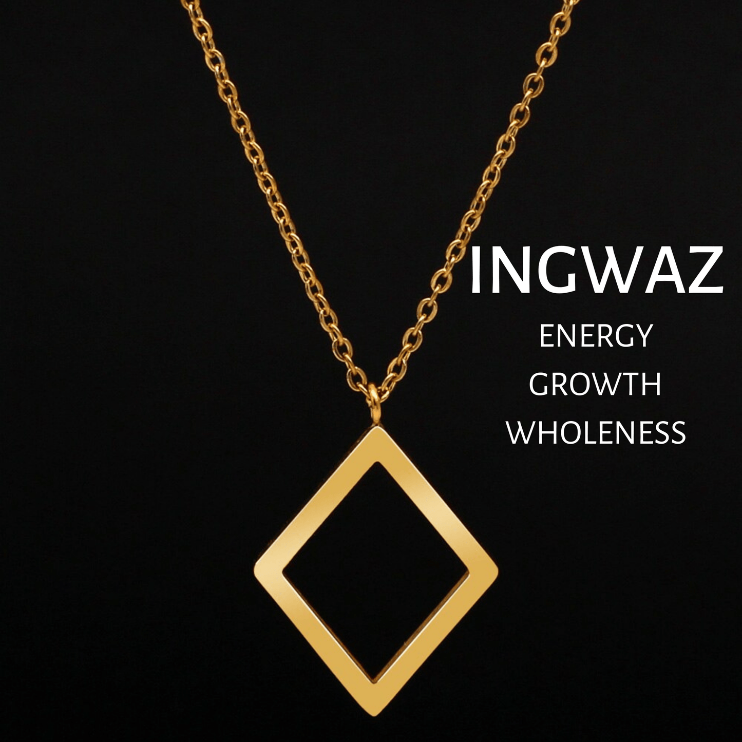 Viking Runes Tunic Stainless Steel Gold Necklaces