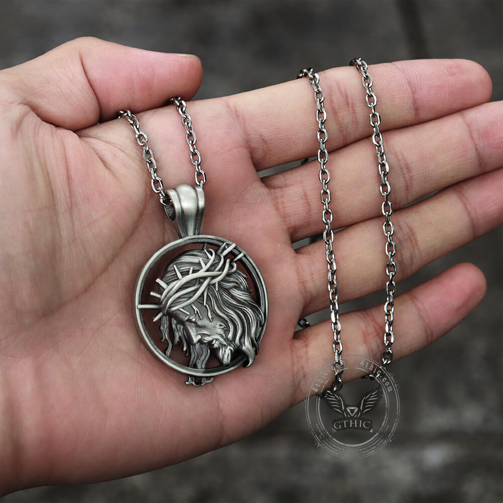 Christ Jesus Pure Tin Necklace