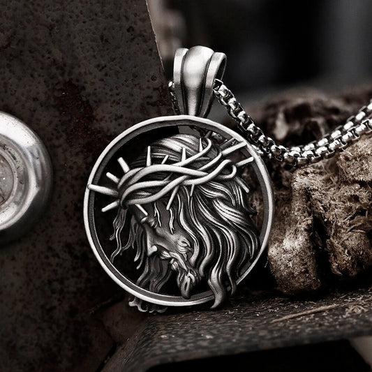 Christ Jesus Pure Tin Necklace
