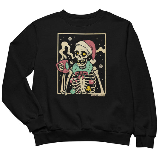 Christmas Coffee Skeleton Sweatshirt