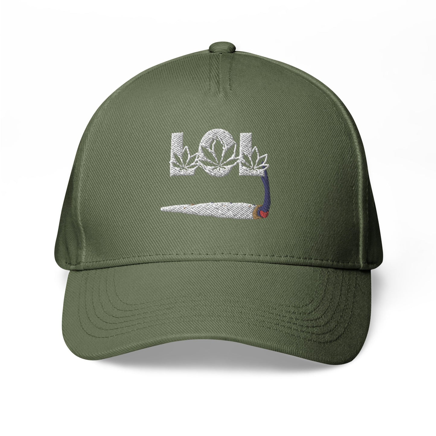 LOL Pot Leaf Font Joint Burning Classic Baseball Cap / Weed Hat - Lizard Vigilante
