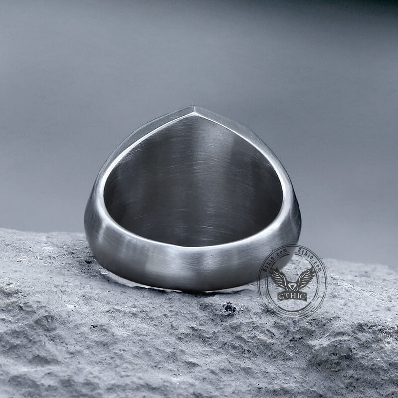 Classic Octagon Stainless Steel Ring