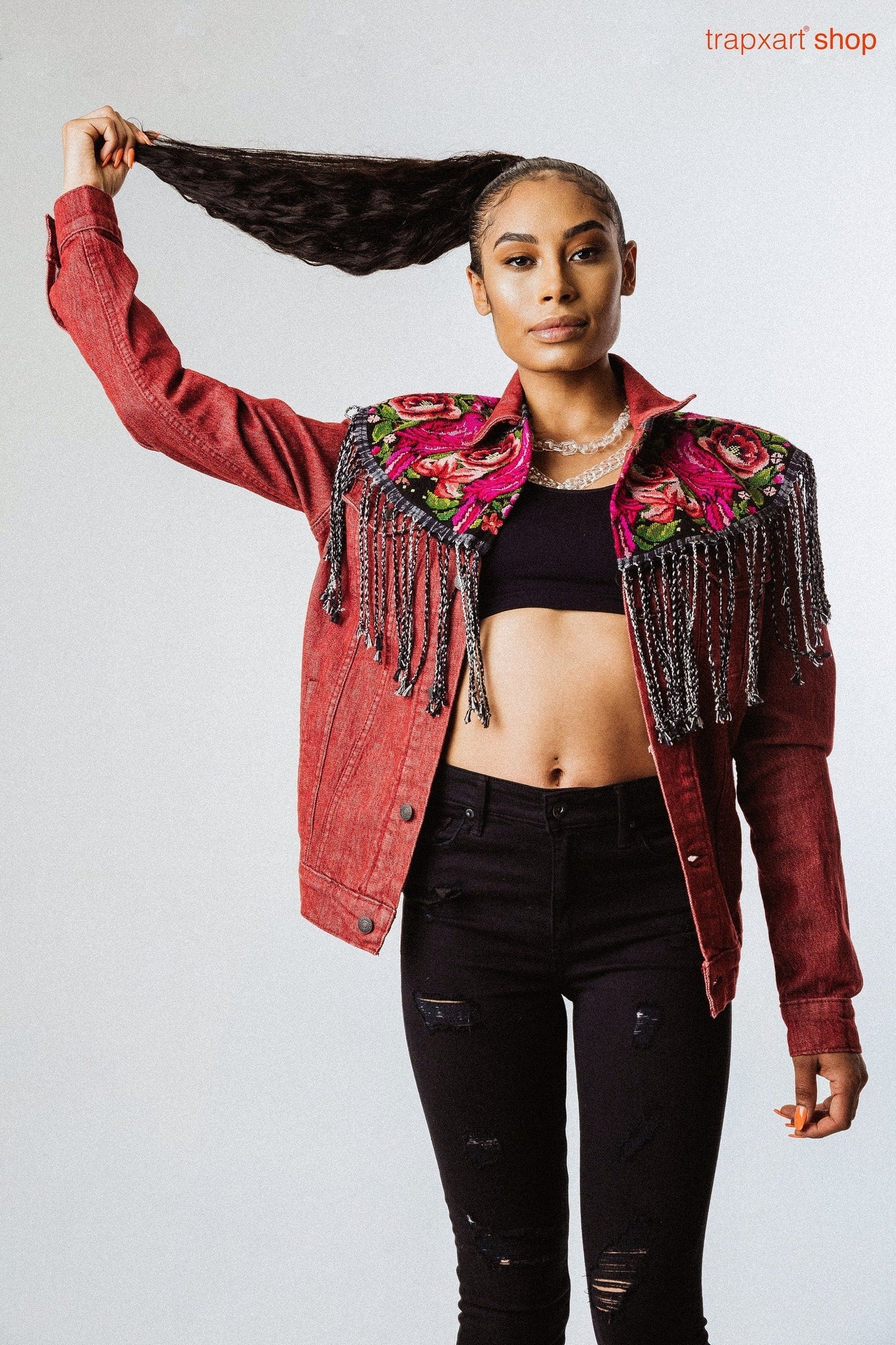 Clear Anchor Link Choker Acrylic glass Chain