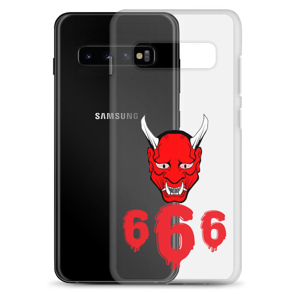 Lord Satan With Melting 666s Clear Case for Samsung® - Lizard Vigilante