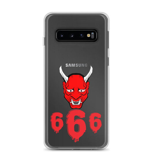 Lord Satan With Melting 666s Clear Case for Samsung® - Lizard Vigilante