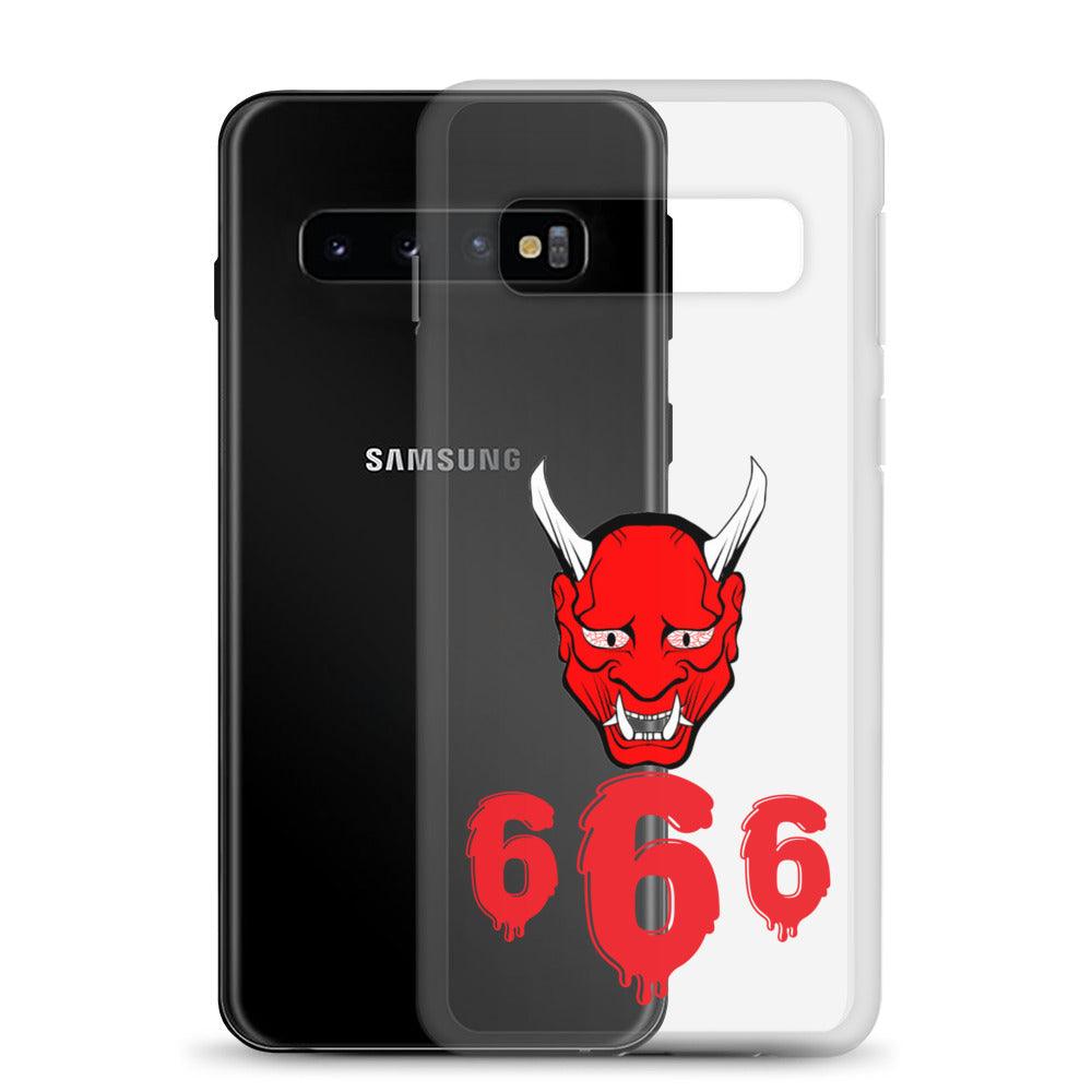 Lord Satan With Melting 666s Clear Case for Samsung® - Lizard Vigilante