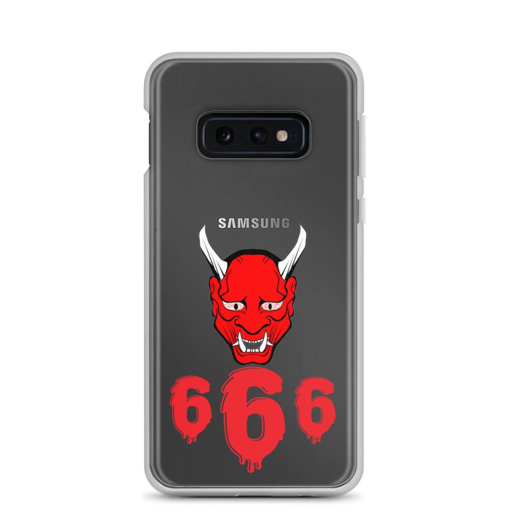 Lord Satan With Melting 666s Clear Case for Samsung® - Lizard Vigilante