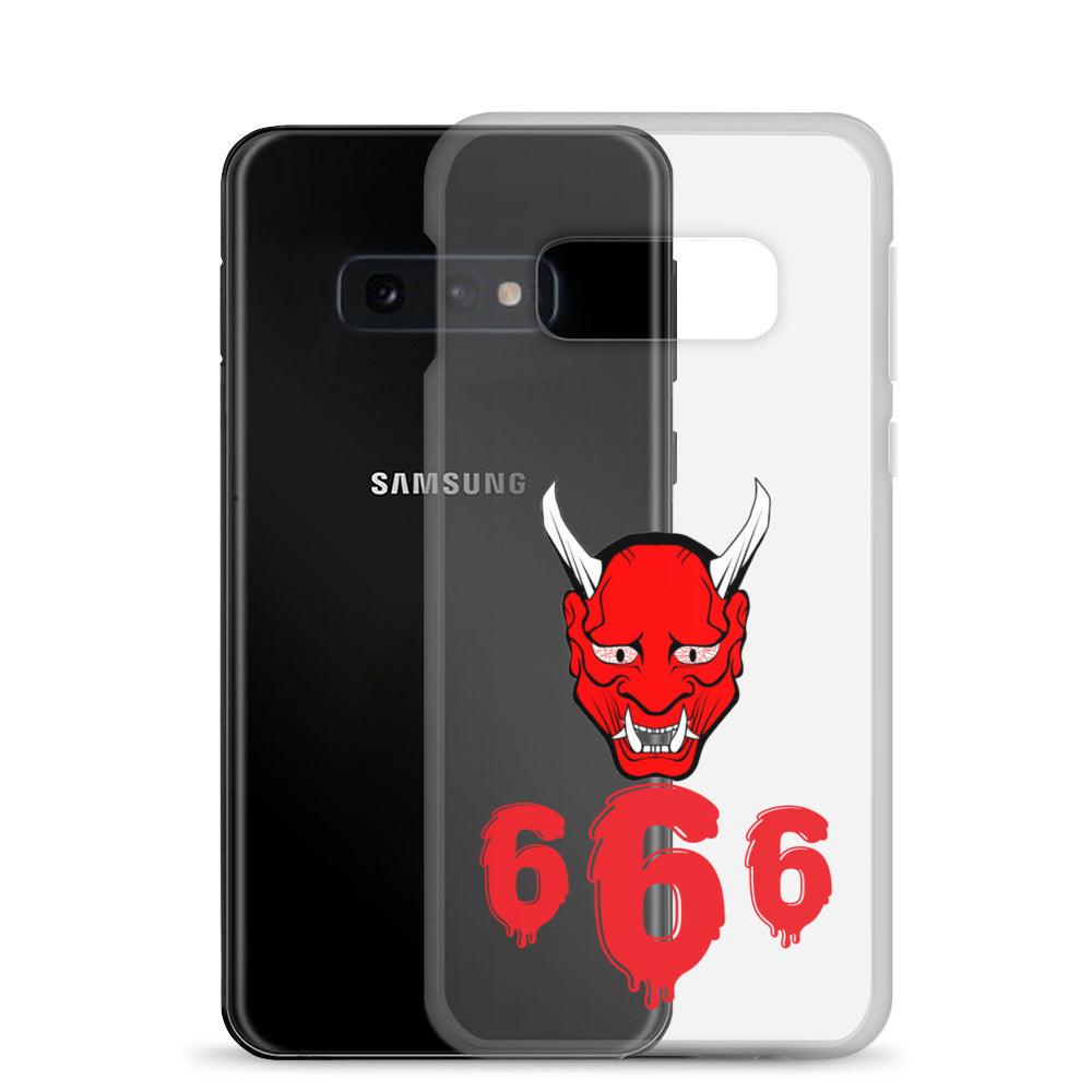 Lord Satan With Melting 666s Clear Case for Samsung® - Lizard Vigilante