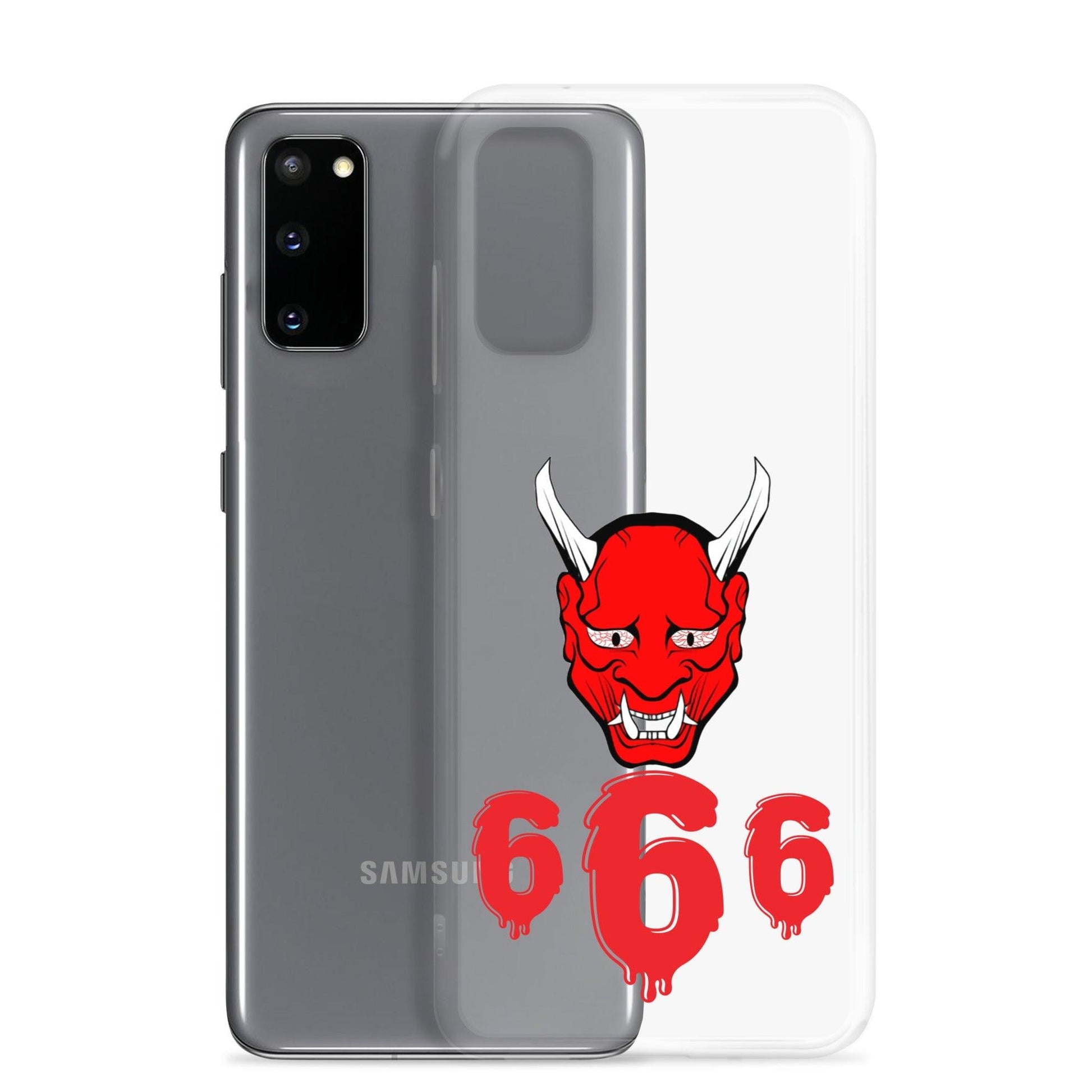 Lord Satan With Melting 666s Clear Case for Samsung® - Lizard Vigilante