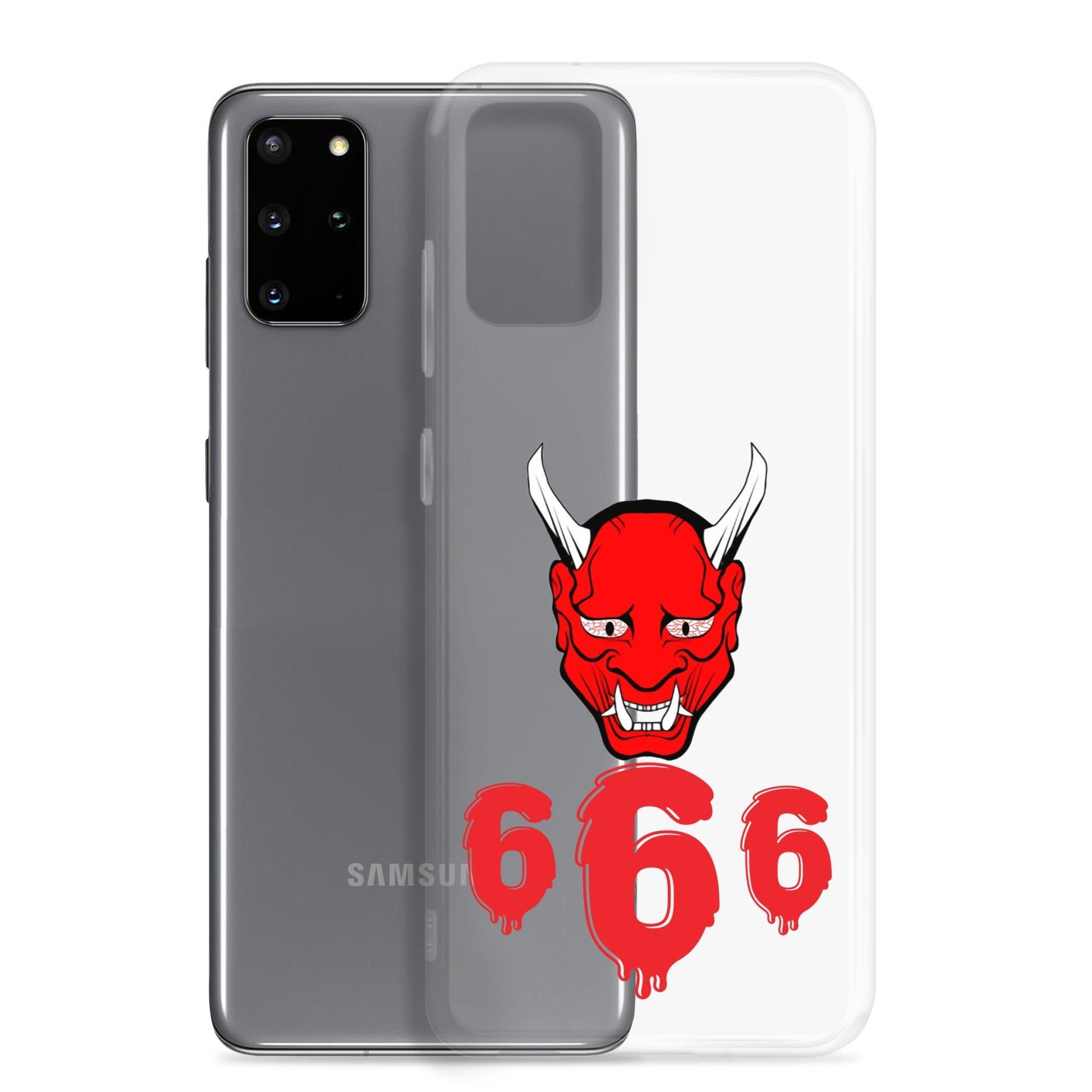 Lord Satan With Melting 666s Clear Case for Samsung® - Lizard Vigilante